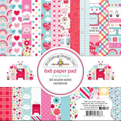 Doodlebugs Lots Of Love Designpapier - Paper Pad